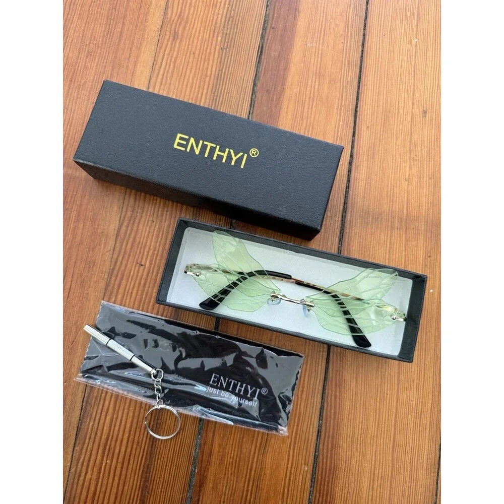 NWB Green Fairy Rave And Party Sunglasses